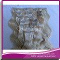 Wholesale factory high quality remy clip in hair extension 220 grams,In stock Brazilian virgin 5A Kinky curly Clip in hair exten